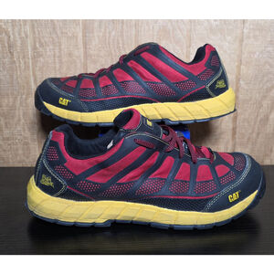 CAT Caterpillar Streamline Composite Toe Work Shoes Red Black Men's Size 14